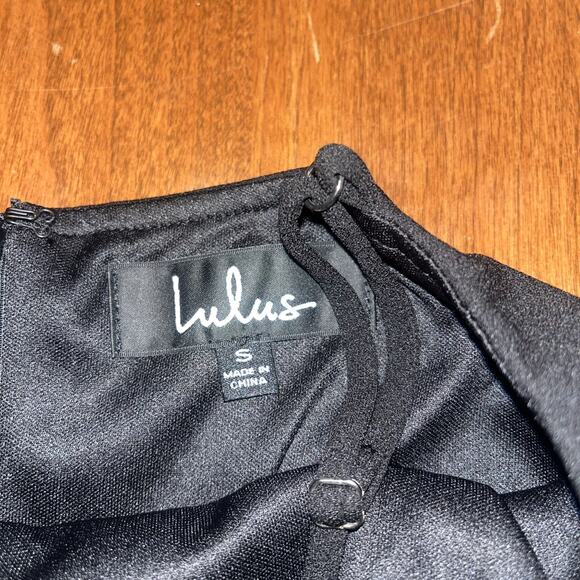 Lulus Great Things Ruffled Bodycon Mini Dress in Black Size S - Picture 2 of 5